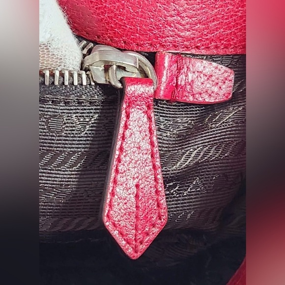 Prada Red Leather Tote Authentic - Picture 12 of 13